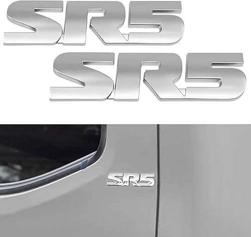 Miniatura 1 de Kit universal de calcomanías de metal 3D SR5 (no superpuesto), calcomanía de emblema para guardabarros, cobertura completa, repuesto adhesivo para