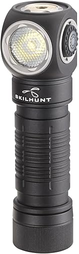 Miniatura 5 de Linterna frontal LED magnética USB compacta H150, recargable, manos libres, luz EDC para acampar, correr, senderismo, trabajo (naranja, blanco