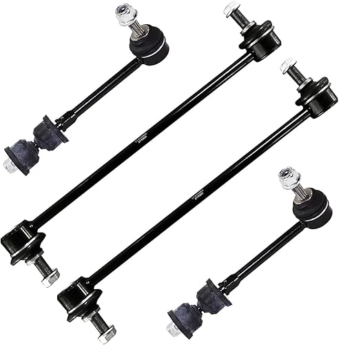 Miniatura 79 de Detroit Axle - 4 barras estabilizadoras para Jeep Grand Cherokee Commander 2005-2010 2006 2007 2008 2009 de repuesto delantero y trasero