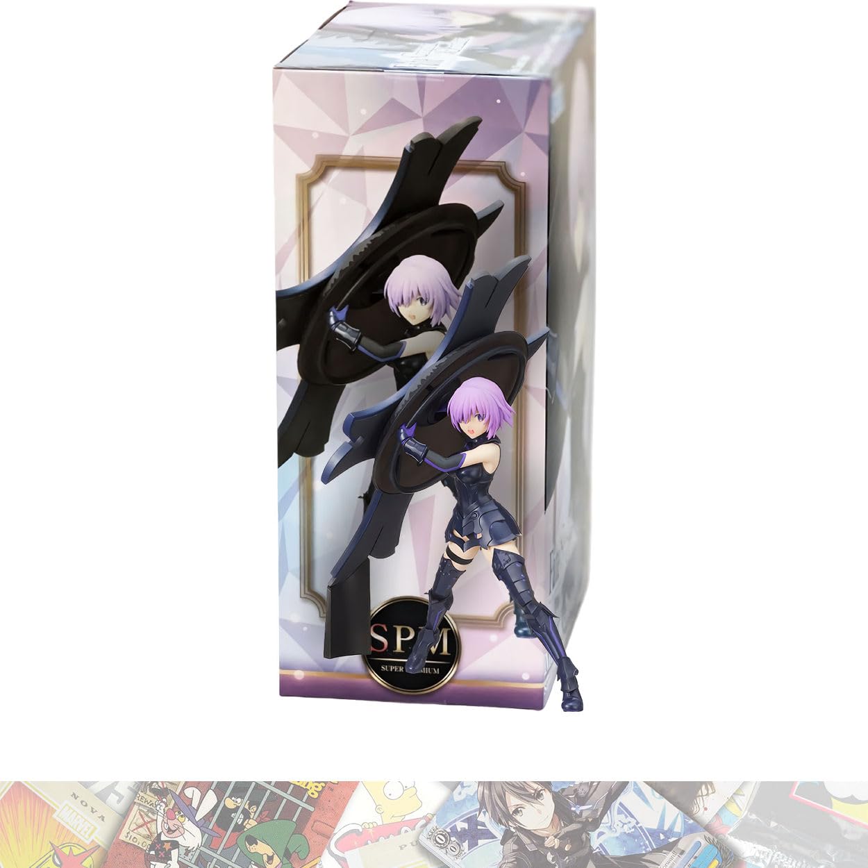 SEGA Shielder Mash Kyrielight: 14cm S.P.M. Statue Figurine Bundled with 1 A.C.G. Compatible Theme Trading Card (95439)