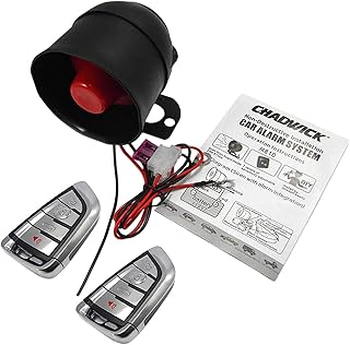 Car Horn Siren Alarm,Universal Car Alarm Security Protection System with 2 Remote Controls,7-Level Sensitivity,12v,Anti-Theft Device,No Thread Trimmin,Non-Destructive Installation (CW-8131)