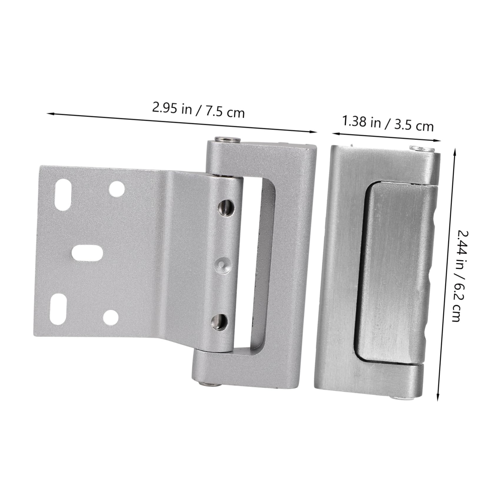 Angoily 4 Piezas Cerradura De Puerta Con Cerrojo Cerradura De Puerta a Prueba De Niños Armario Puerta Cerraduras Seguridad Infantil De Seguridad De Aluminio