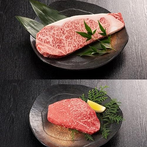 [A4/A5ランク]博多和牛ステーキセット(サーロイン200g×2枚、モモ150g×2枚)[伊豆丸商店]
