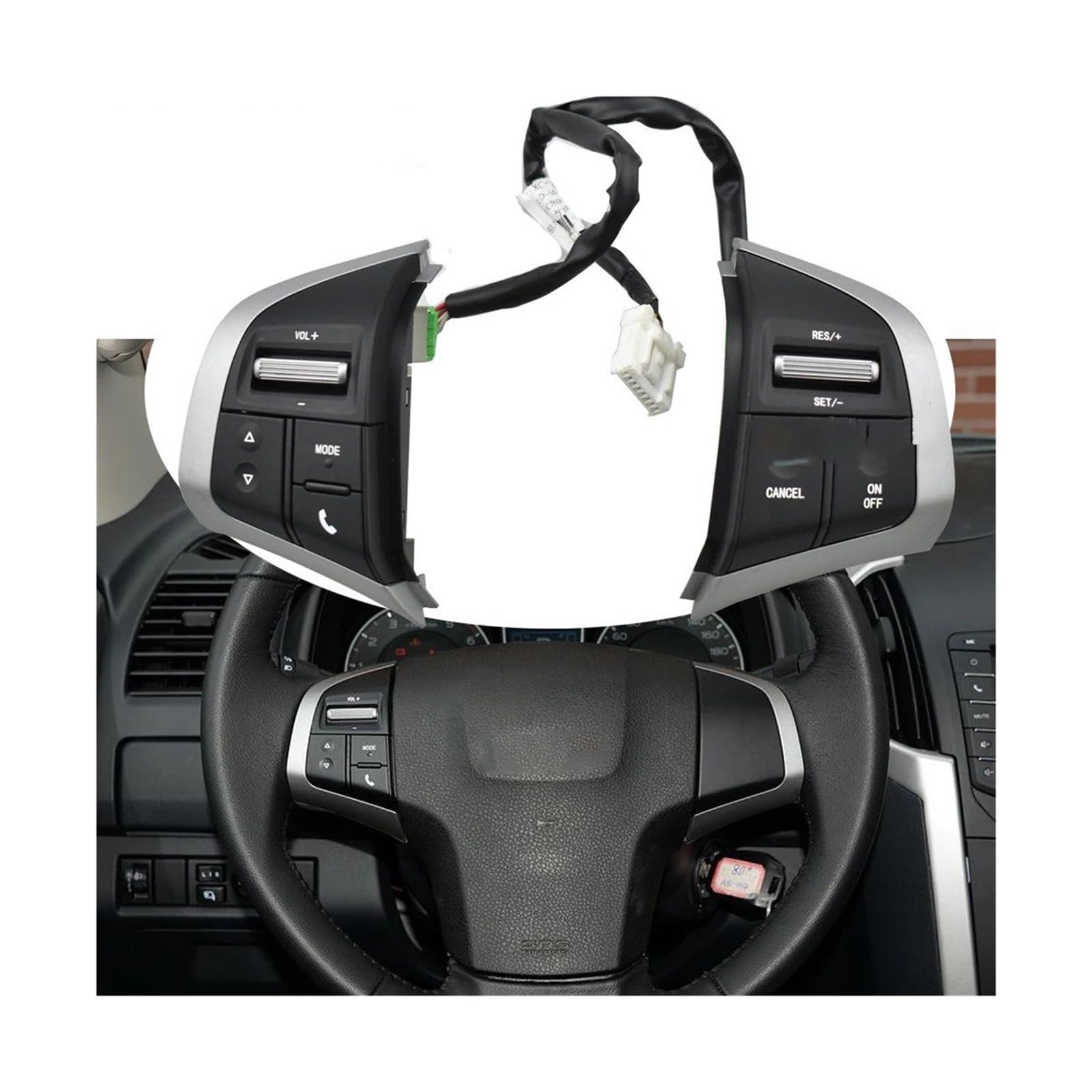 Botones Control Volante Interruptor De Volante, Botón De Control Remoto De Volumen De Audio De Crucero Para Chevrolet Dmax 2019