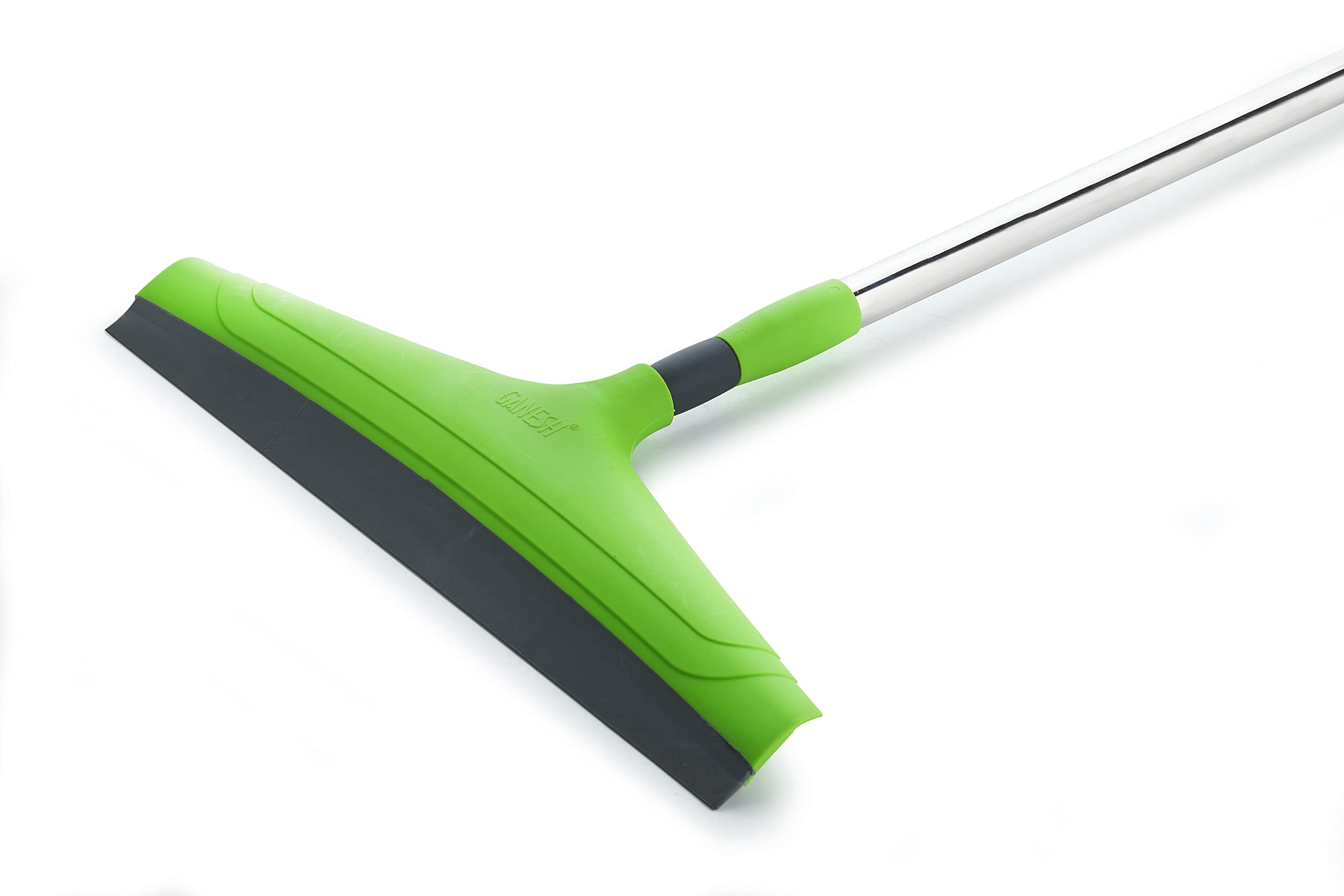 GANESH Multipurpose Adjustable Stick Telescopic Handle Floor Squeegee Plastic Wiper for Cleaning Surface/Kitchen/Terrace - 16 Inch (40 CM)