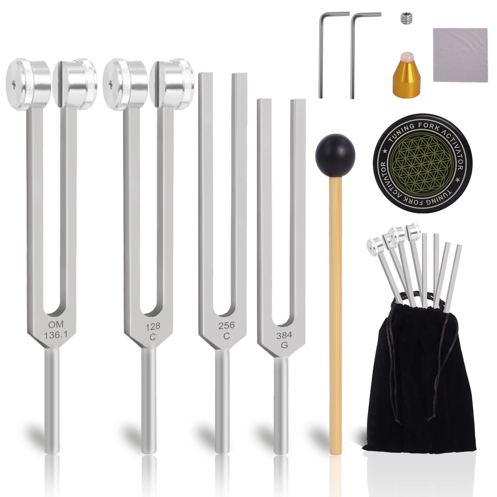 Amazon.com: Tuning Forks for Healing Set, Includes 128Hz, 136Hz