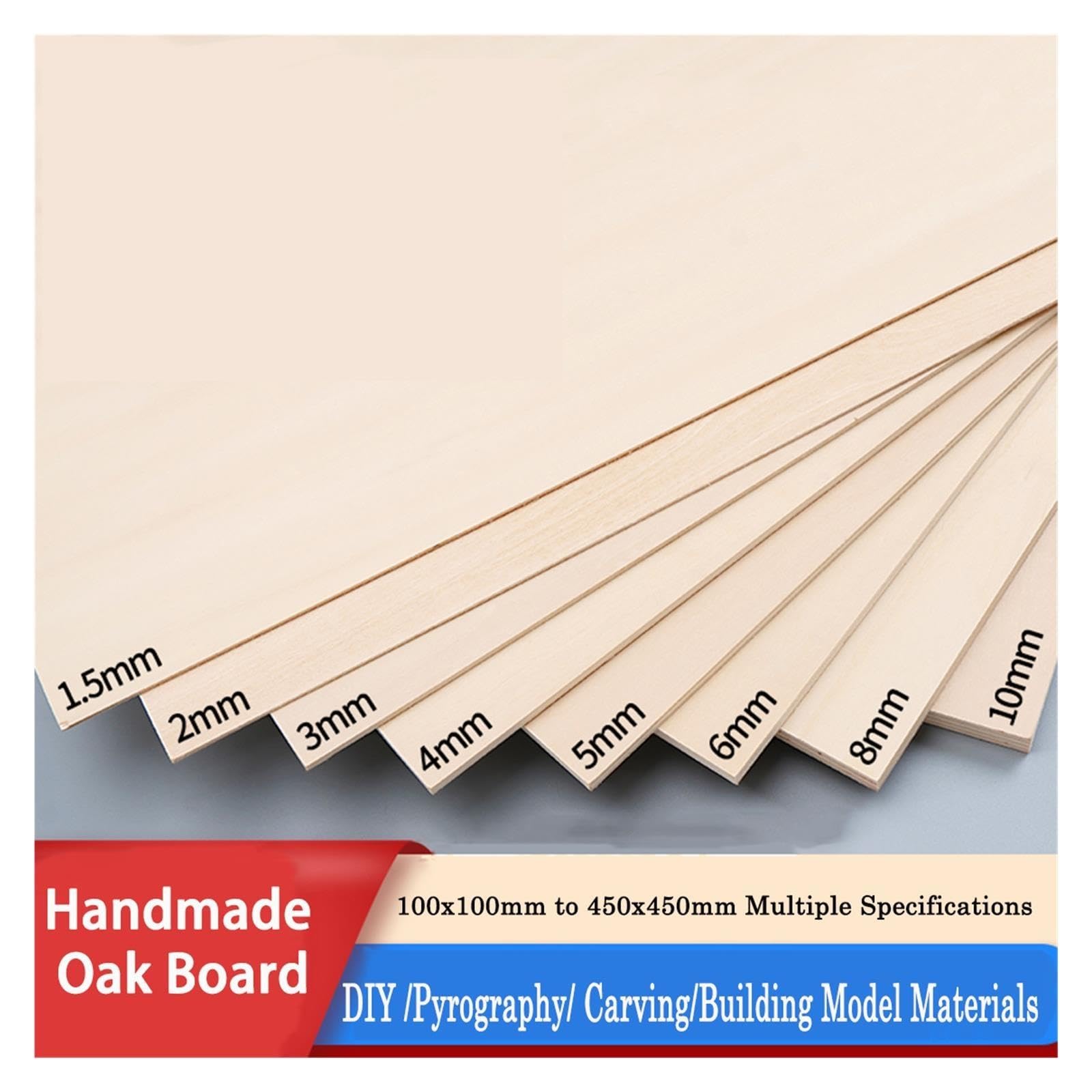 Láminas de Madera de Tilo Handmade Basswood Plywood For DIY Craft