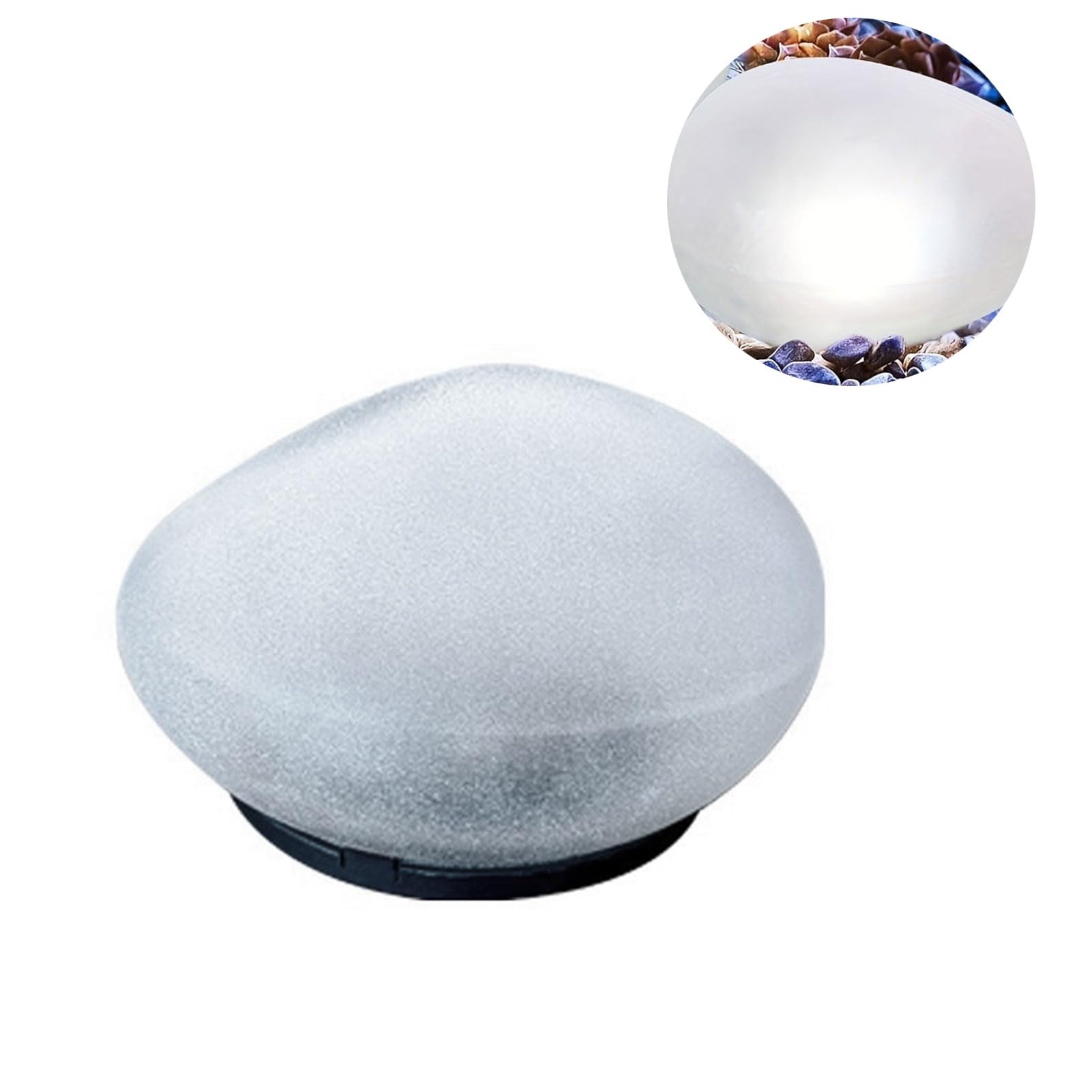 matumou Solar Cobblestone Pathway Light, Garden Rock Solar Light, Waterproof Outdoor Stone Light for Patio Lawn Yard Porch