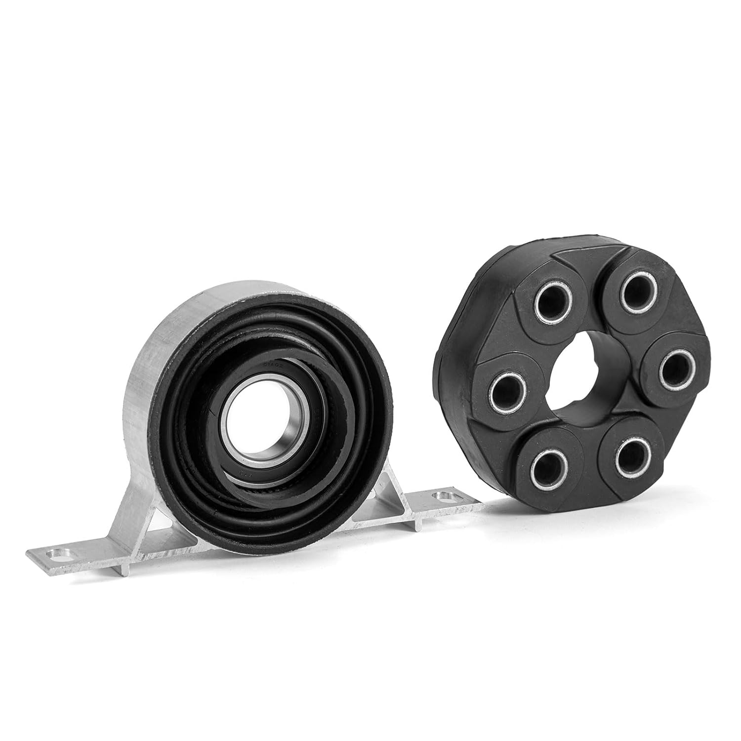 Driveshaft Shaft Center Support Bearing & Flex Disc Joint Kit 26127501257 + 26111227410 Compatible with BMW E46 E85 Z4