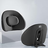 Vista 9 de Almohada de apoyo lumbar para aliviar el dolor de espalda con almohadilla lumbar ajustable, cojín de espalda, soporte lumbar, corrector de postura