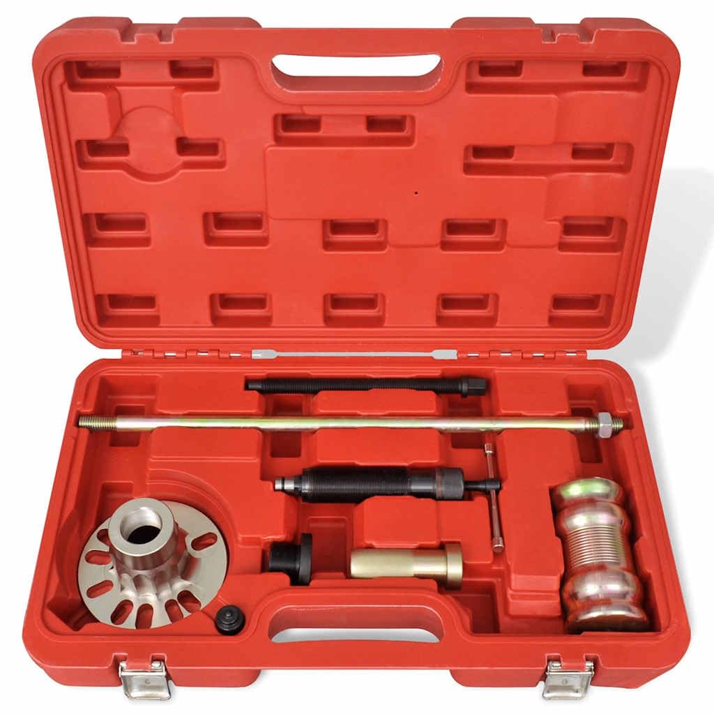Extractor de cubo hidráulico con martillo de 10 toneladas de capacidad, 4-5 agujeros, 116-135 mm, juego de husillo hidráulico, tornillo, martillo de impacto para reparación de vehículos y uso