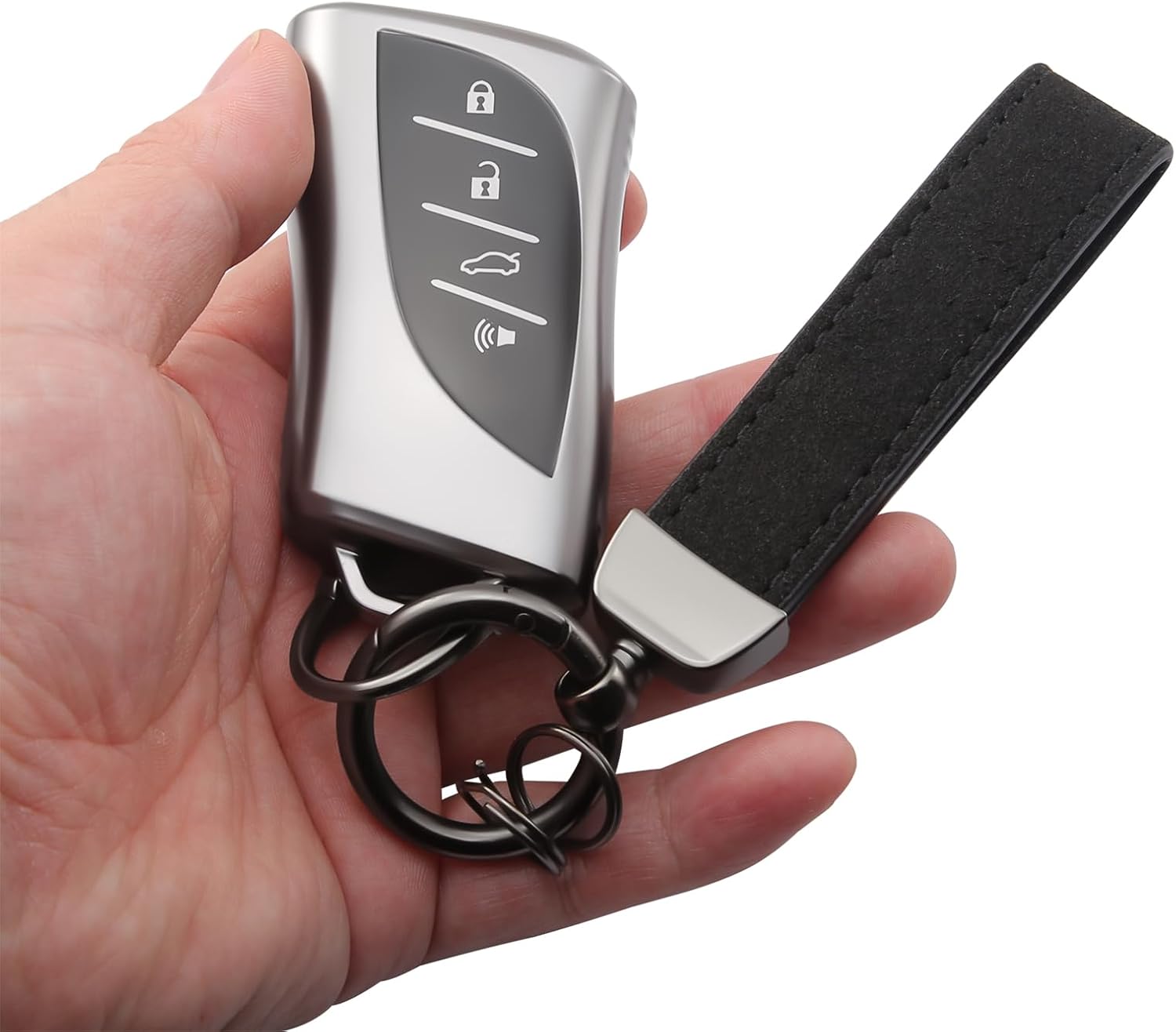 Keychain for Lexus Key Fob Cover TPU Smart Key Case Protector Fit for 2018-2025 ES250 ES350 UX200 NX300h RX350 RX450h GX460 TX550 LX600 LS500 LC500h Accessories - Image 7