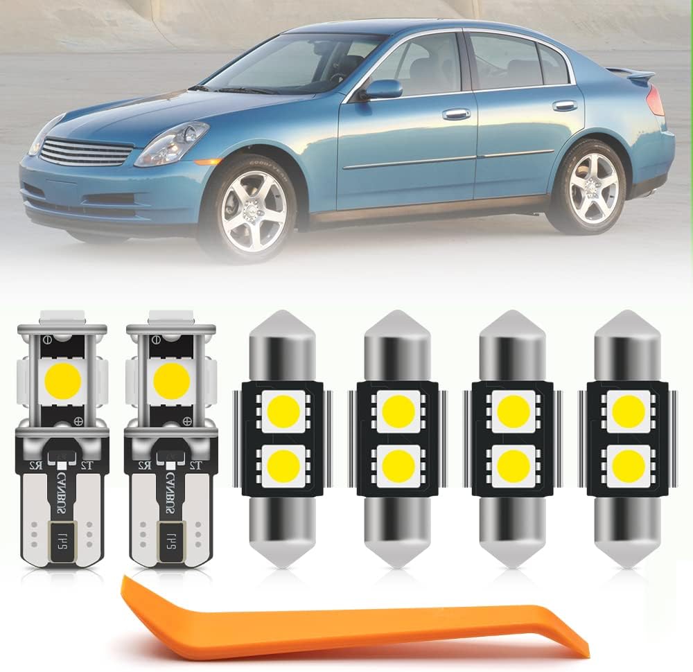 13pcs Interior LED Lights Bulb Kit for Infiniti G35 Sedan