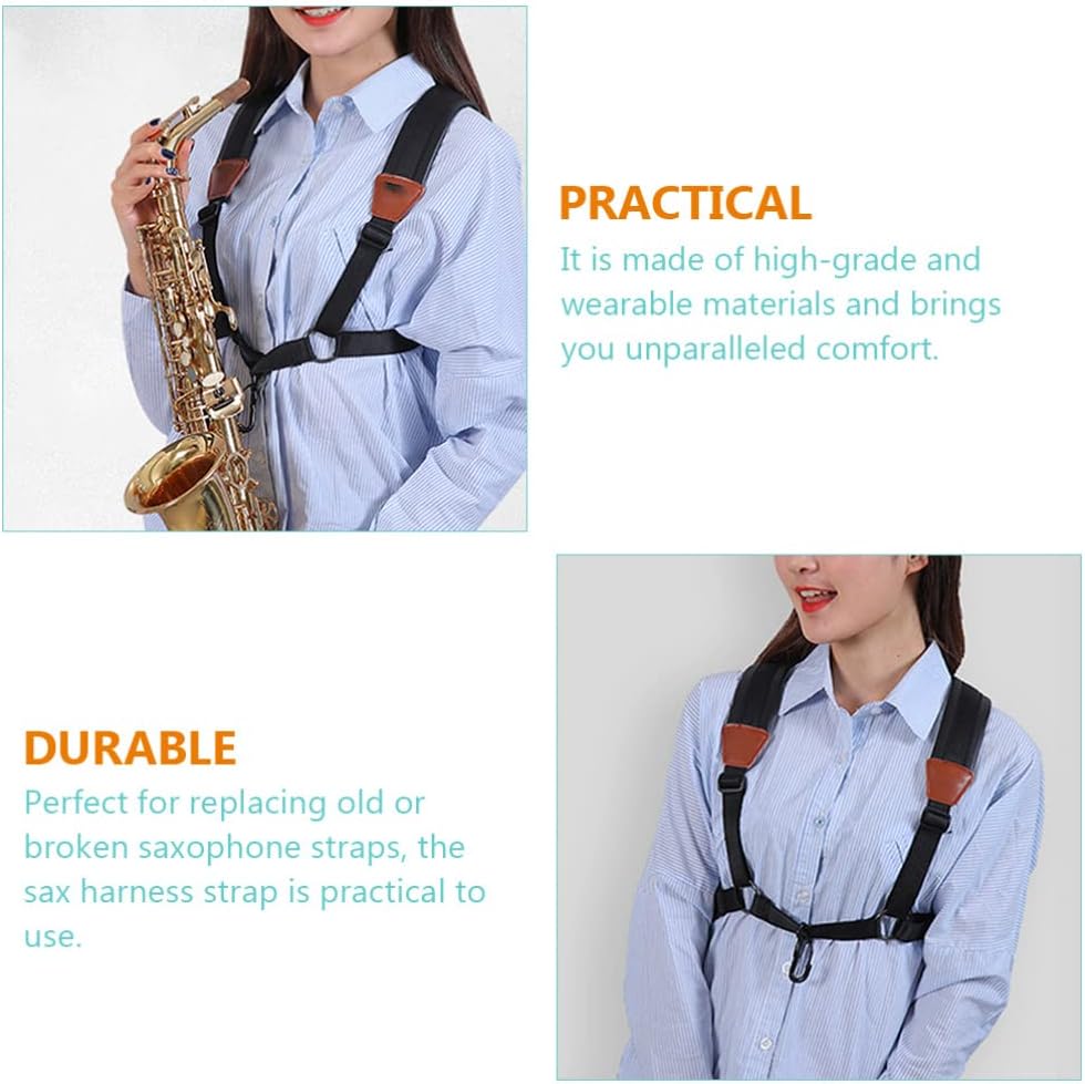Vaguelly Saxophone Shoulder Harness Sax Harness Padded Saxophone