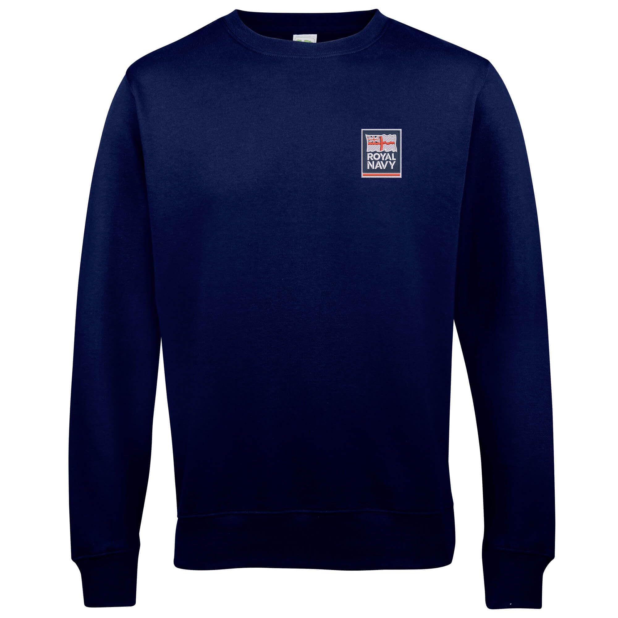 The Military Store Men's Navy Royal Embroidered Sweatshirt, 3X Large