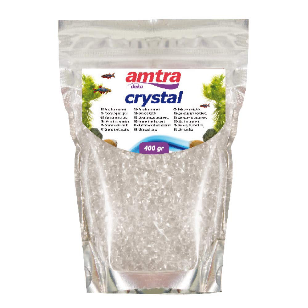 Amtra Wave Crystal Sand - Ghiaia Decorativa Per Acquari, 400g, Rosso E Trasparente - Foto 8