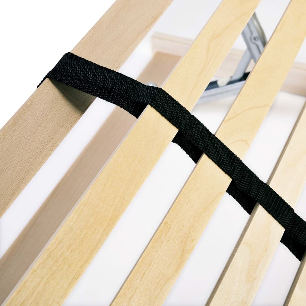 vidaXL Legno Faggio Rete Doghe 7 Zone 28 Doghe 120x200 cm Telaio Letto Singolo