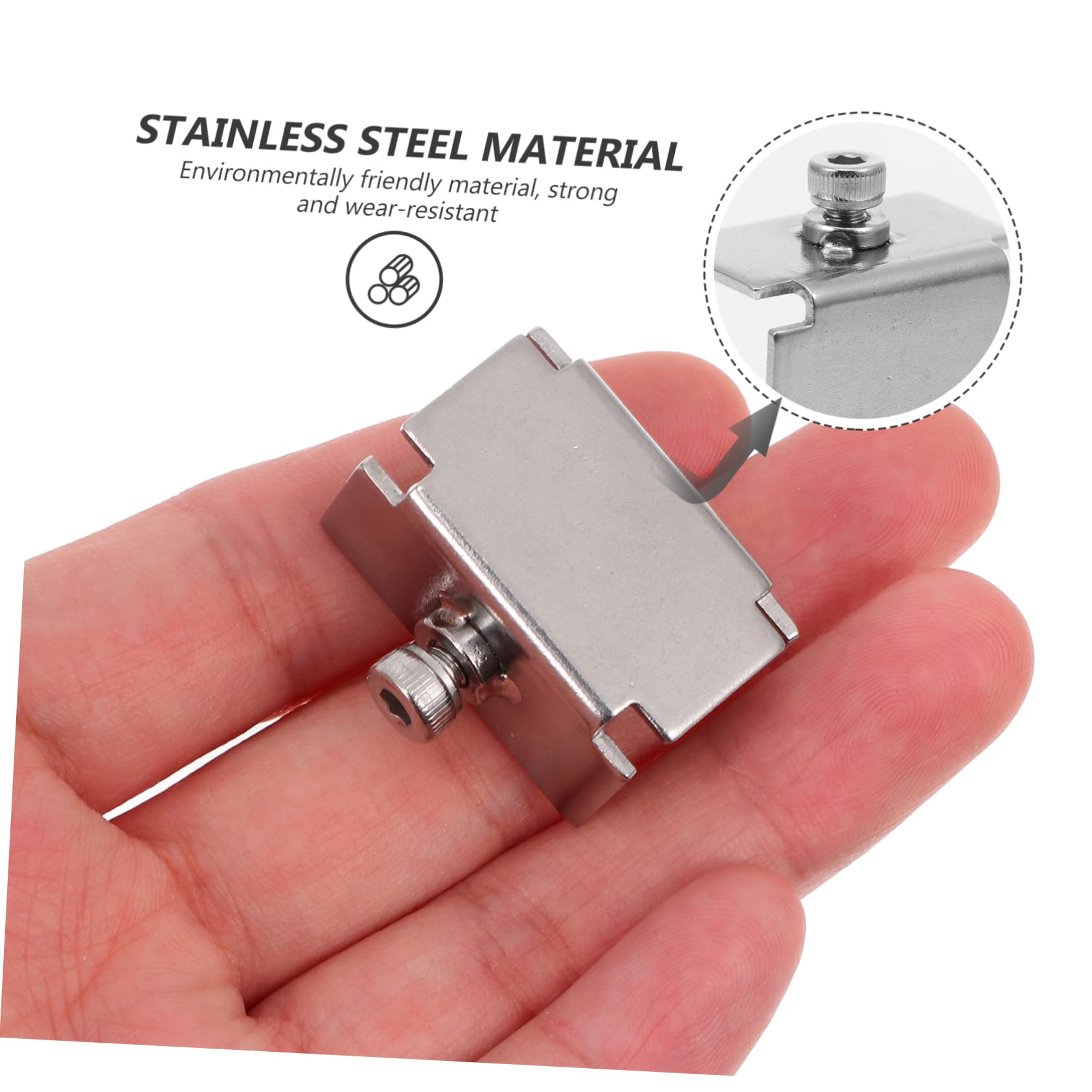 GLEAVI 12stücke Glasbett Clips Verstellbare Halterung Einfache Installation Robust Und Langlebig Für Glasplatten Und Heizbetten