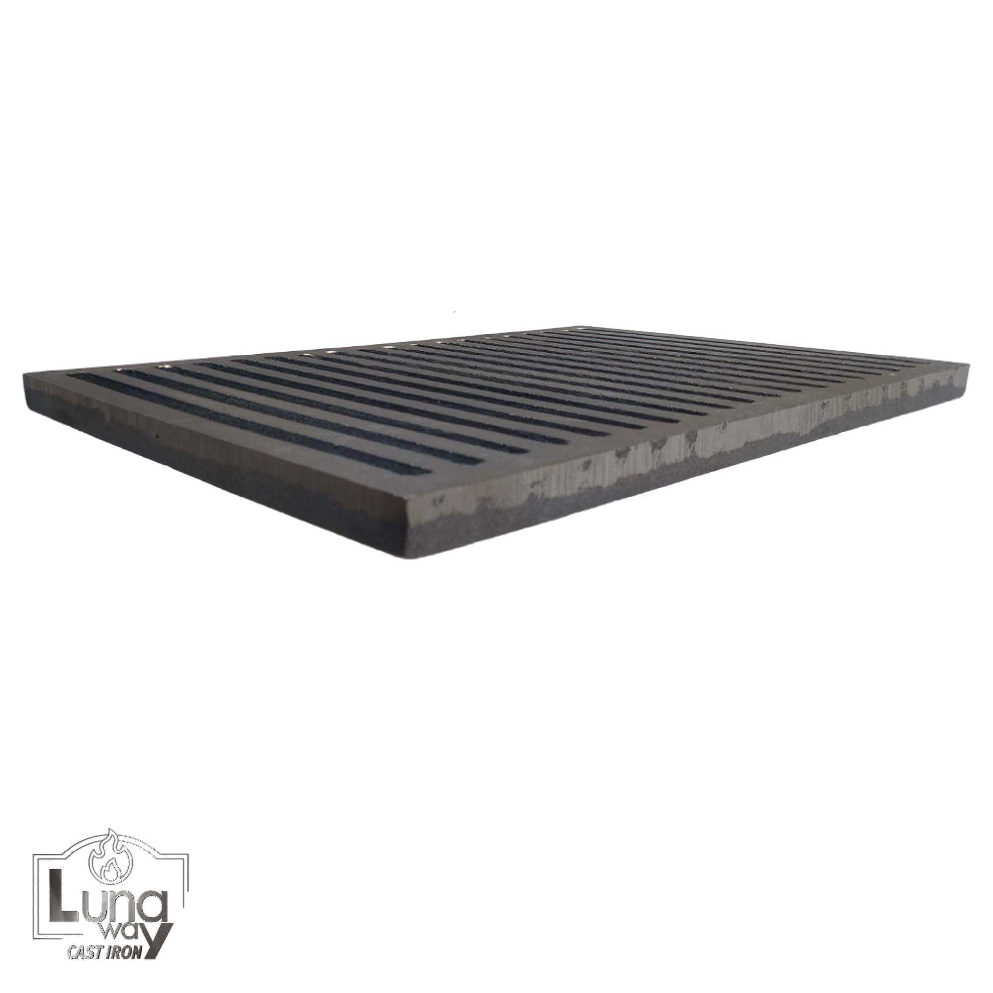 45 x 30 x 2 cm - Griglia in ghisa per raccolta cenere e barbecue | Dimensioni | Ottimizza tiraggio camino e stufa | Resistente alte temperature
