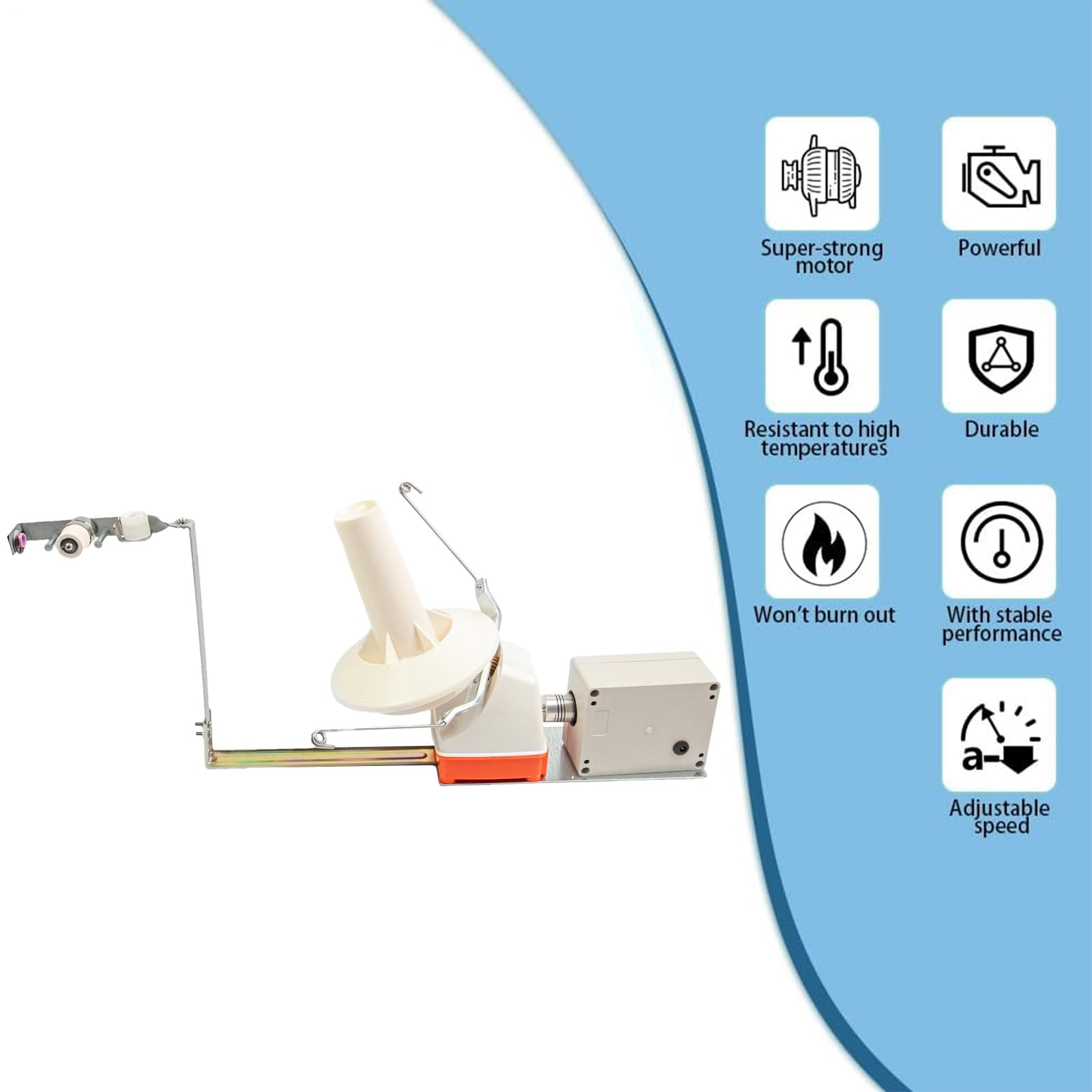Avvolgitore Elettrico Per Gomitol Di Filo Macchina Porta Avvolgitore | Macchina Avvolgitore per Maglia Per Uncinetto Tessitura Ricamo Hobby Casa Laboratorio