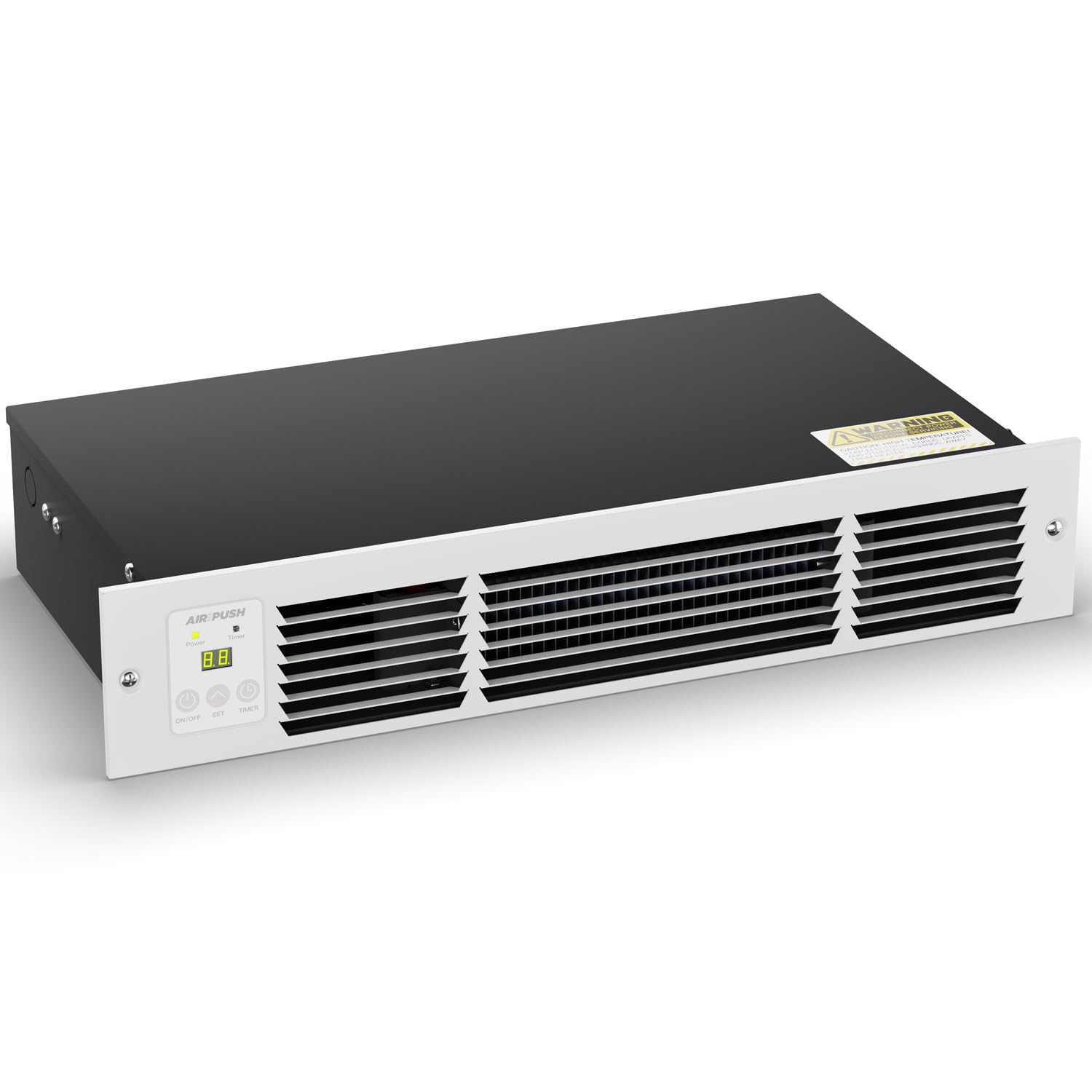 AIREPUSH 240V Kickspace Heater with BuiltIn Thermostat and Timer