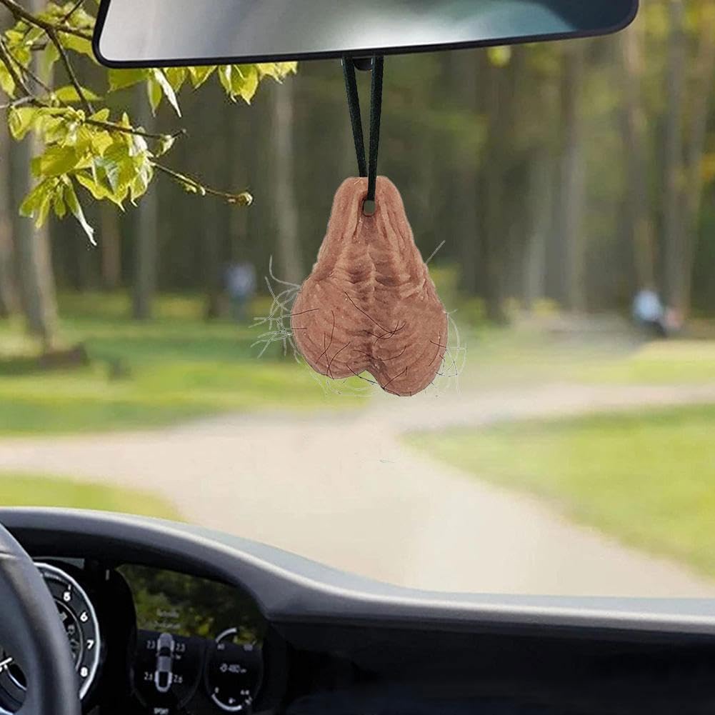 Cute Rearview Mirror Car Decor Knitted Possum Auto Charm Ornaments Handmade Key Chain Pendant Car Interior Accessories - 34 - View #7