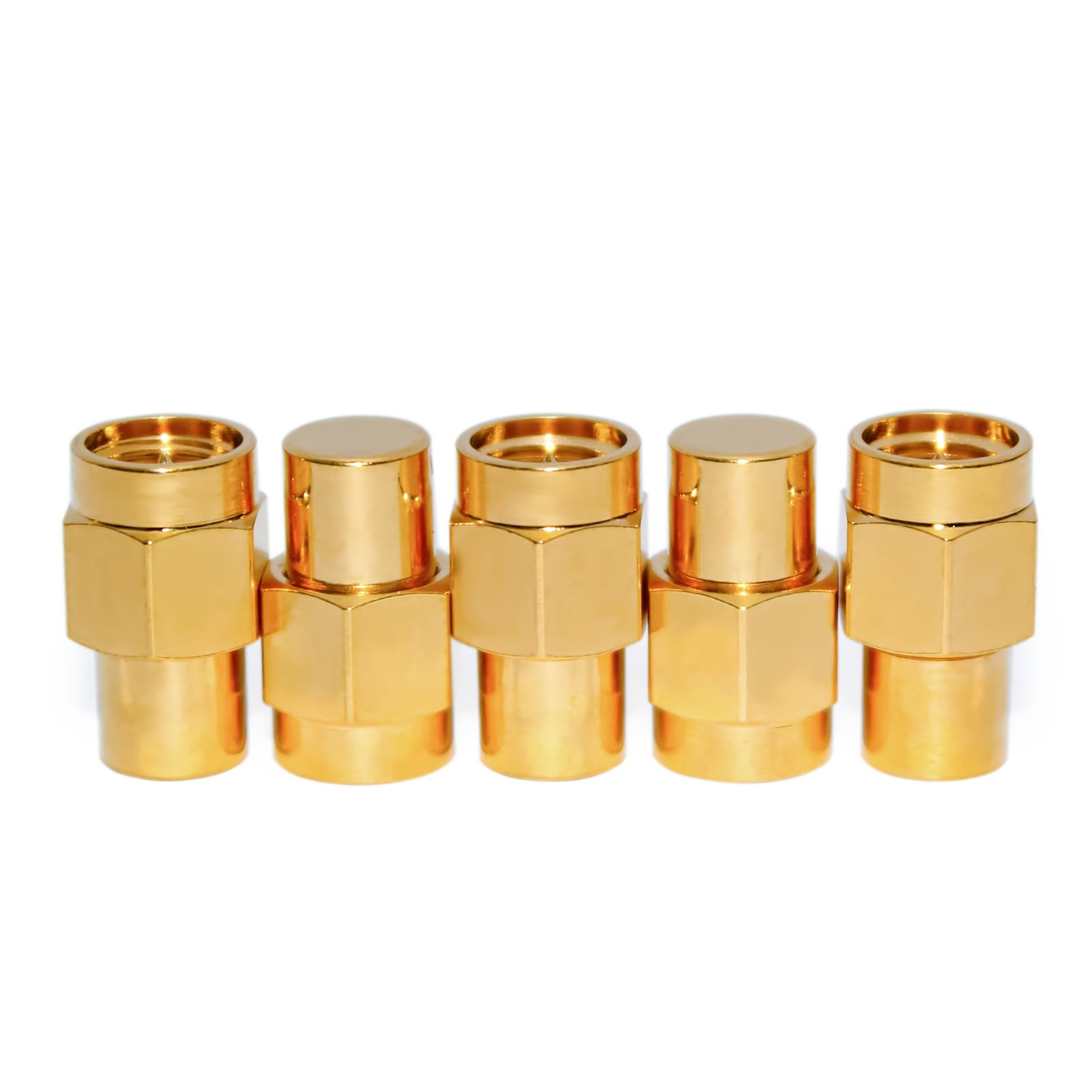 TOJOIN MIL-C-39012 - 5 terminales SMA macho de carga/RF de CC a 8 GHz coaxial SMA Terminadores Plug RF equipo de prueba adaptador de conector de 50 ohmios 0,25 W VSWR 1,2 estándar de MIL-C-39012