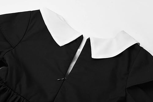 Miniatura 4 de ReliBeauty Disfraz de peregrina para niñas, disfraz colonial para niña, disfraz de cosplay