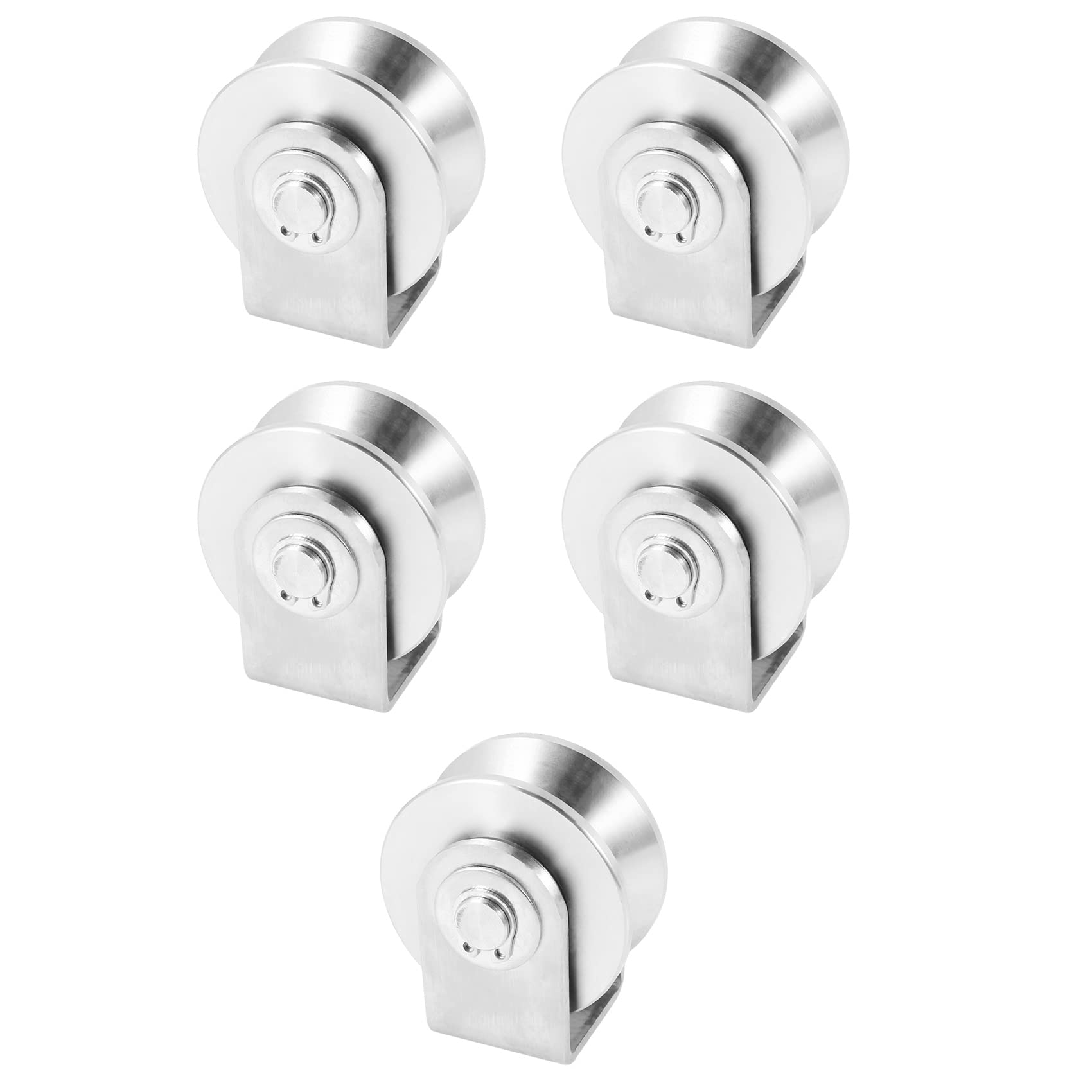 Poulie en V Rail Wheel en Acier 304, 2 Pouces, Diam 48 mm