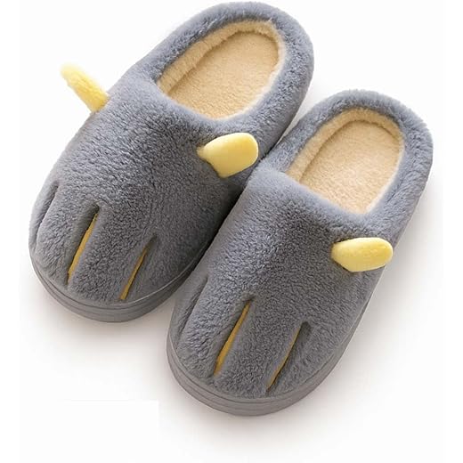 Fluffy Winter Indoor Slippers Kids 4-5 Years