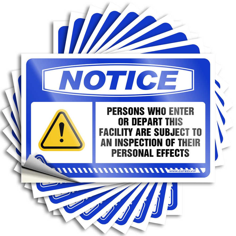 Room Decor Indie Aesthetic Fuzzy Decals - Notice Persons Who Enter Or Depart Removable Decal Designer Easy Peel for Gathering(12X18CM)