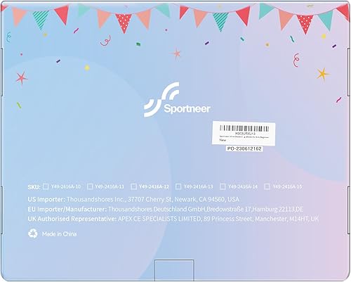 Miniatura 7 de Patines para niñas Sportneer Patines en línea Patines en línea 4 tamaños ajustables con luz para niños Ruedas iluminadoras para mujeres