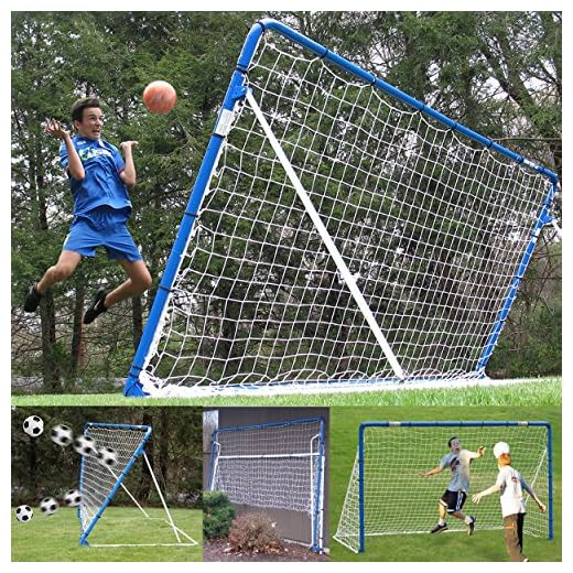 EZgoal Folding 12' x 6' Professional Soccer Practice Rebounder, Kickback Trainer & Soccer Goal Net