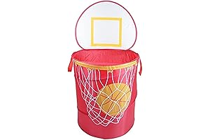 RedmonUSA Bongo Buddy, Red Basketball Pop Up Laundry Hoop