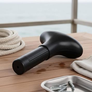 Replacement Paddle Grip Paddle Handle Accessory Ergonomic Contoured PVC Fits 2.4cm Shafts Suitable for recreational paddling river trips coastal outings, 2-Hole Handle