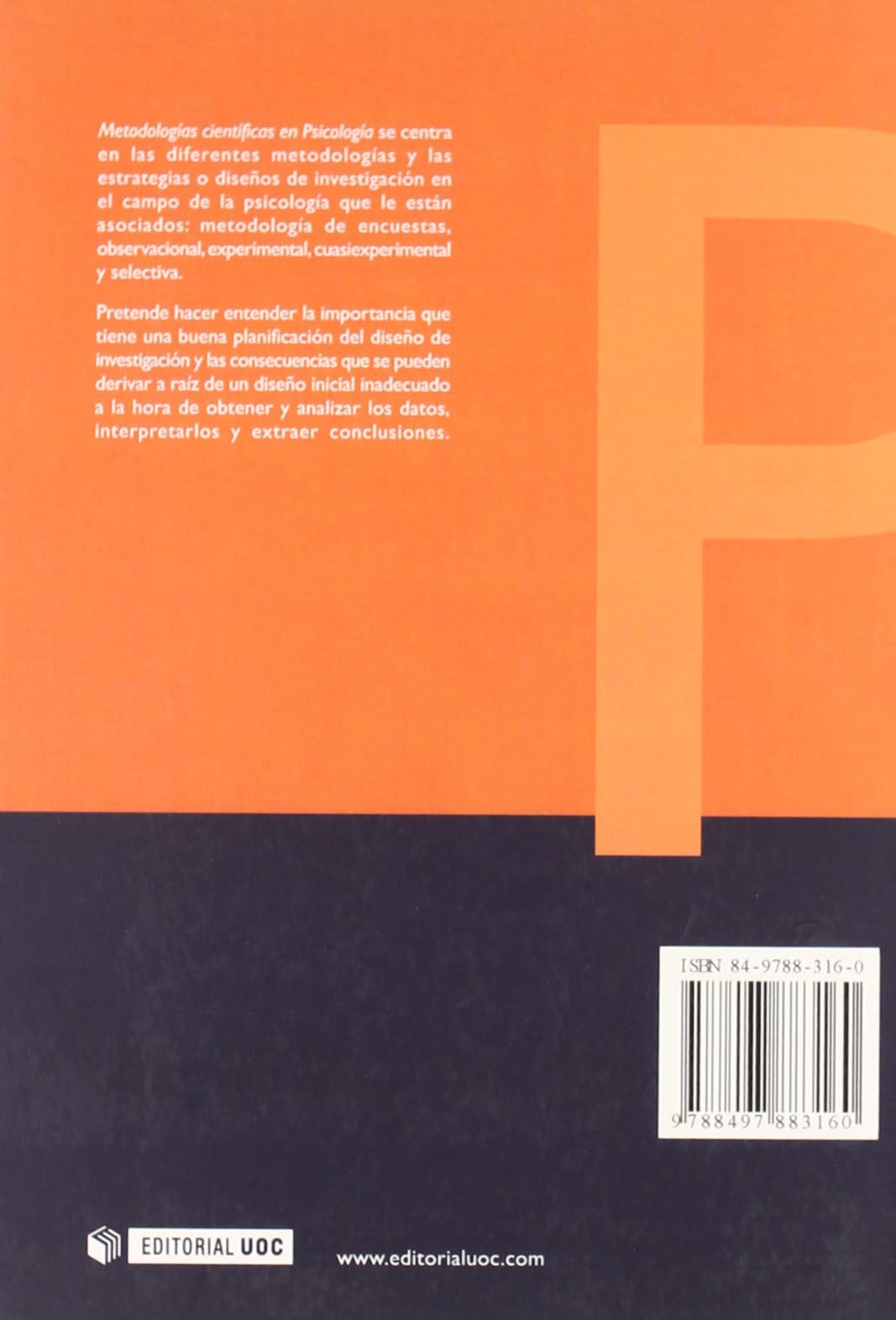 Metodologias Cientificas En Psicologia/ Scientific Methodologies in Psychology: 57