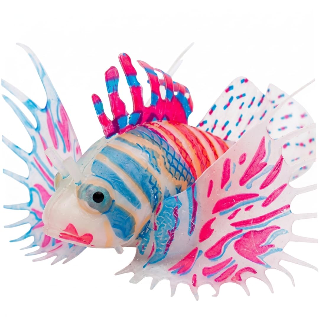 Pineeseatile Glowing Swimming Fish, Realistic Magical Swimming Fish, Floating Silicone Aquarium Decor, Style 1, Glowing