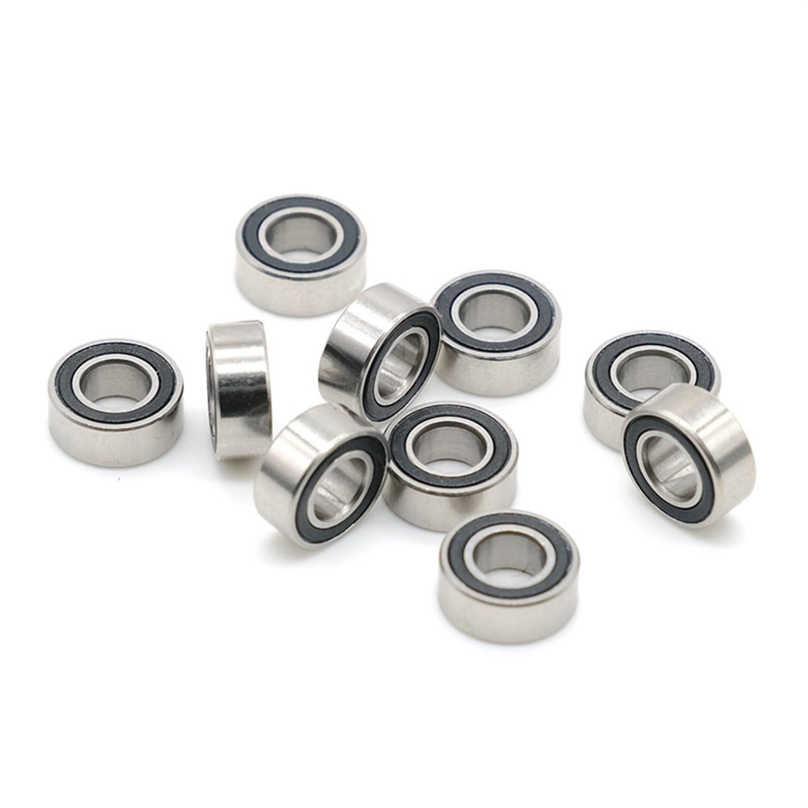 HYUJNAFZR MR115RS Bearing 5x11x4 Mm MR115 RS 2RS Ball Bearings MR115-2RS Black Sealed 10Pcs