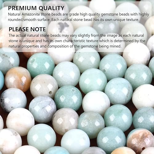 Miniatura 3 de AsVrai U 100 cuentas redondas de cuarzo rosa natural de 0.315in para hacer joyas, collares, pulseras