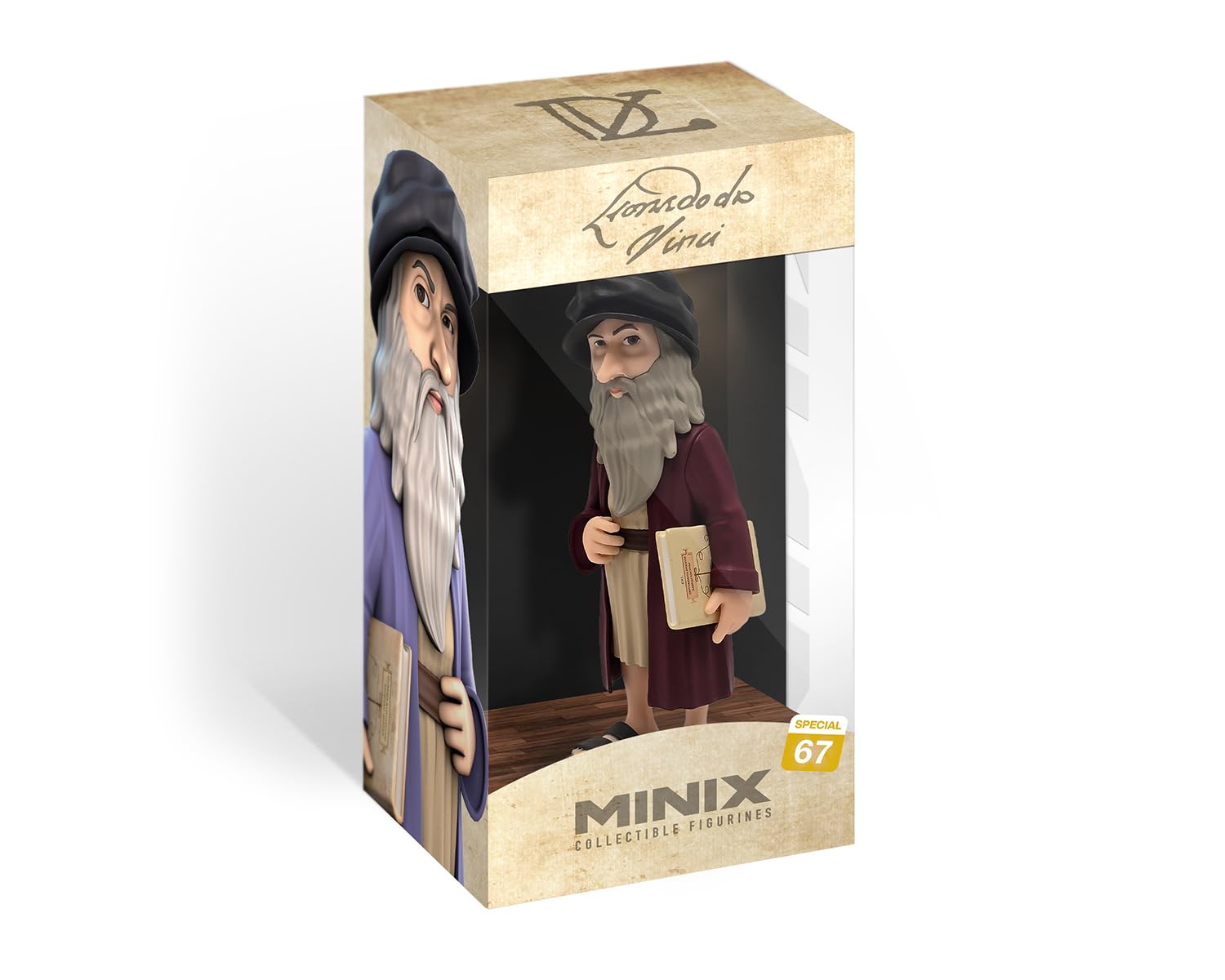 MINIX Leonardo Da Vinci Model - Collectible Action 12cm Figure Legends Icon Range for Fans, 12 cm - Image 2