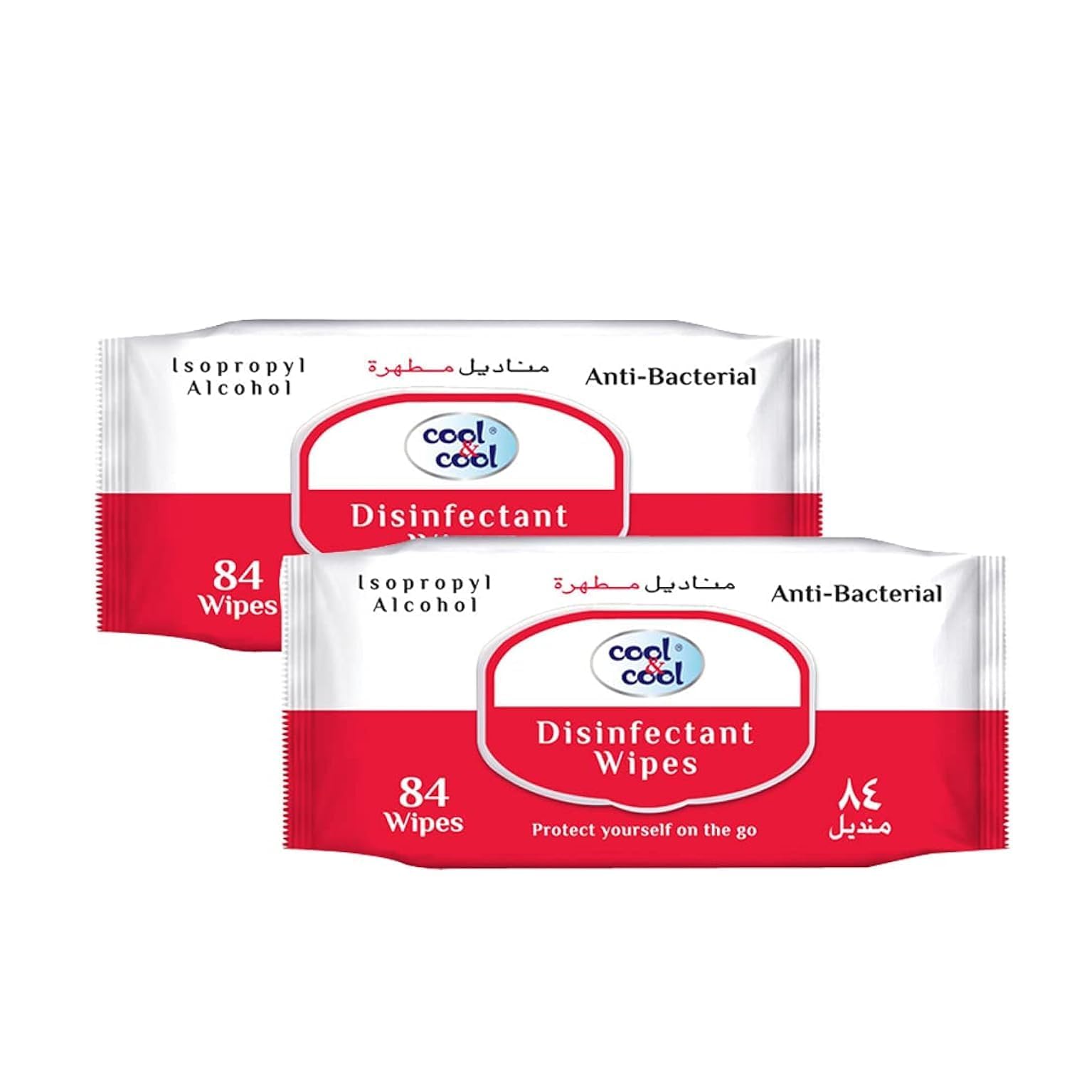 Cool & CoolDisinfectant Wipes 84s Pack of 2