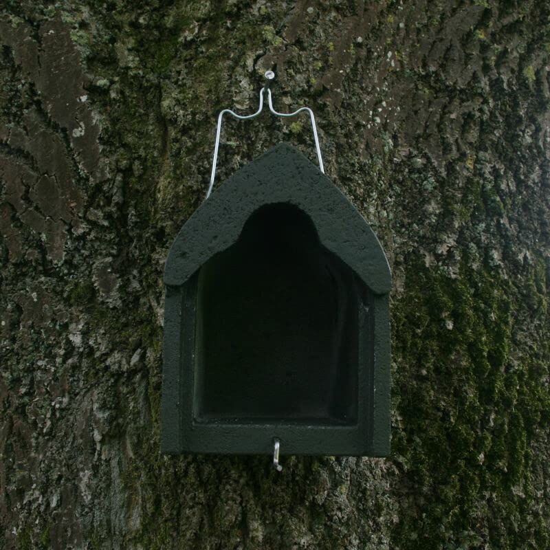 Nistkasten aus Holzbeton für Stare, Gartenrotschwänze, Spechte