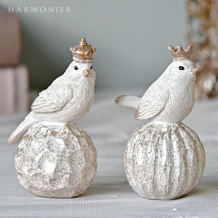 Amazon.co.jp: クラウンホワイトバードオブジェ2コセット クリスマス