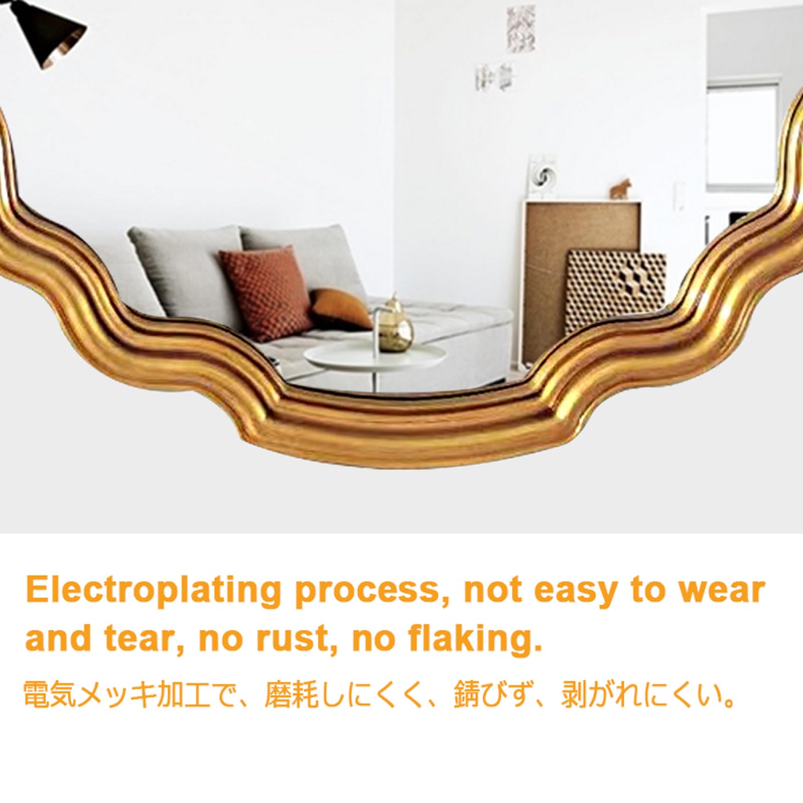 Amazon.com: ACHZYFT French Retro Wall-Mounted Bathroom Mirror