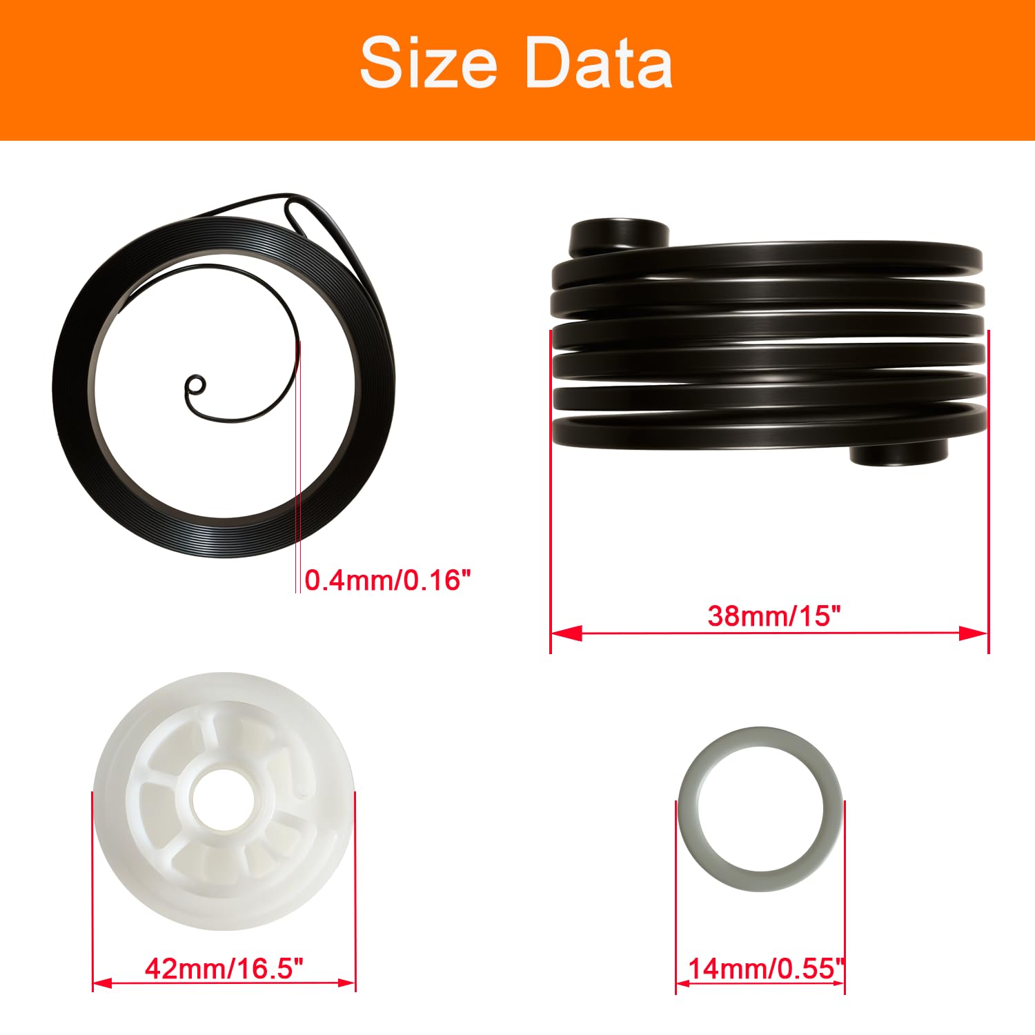 Laubbläser Starter Reparatur Set Für BG86C SH56C - Komplettset Mit Federn, Seil & Griff