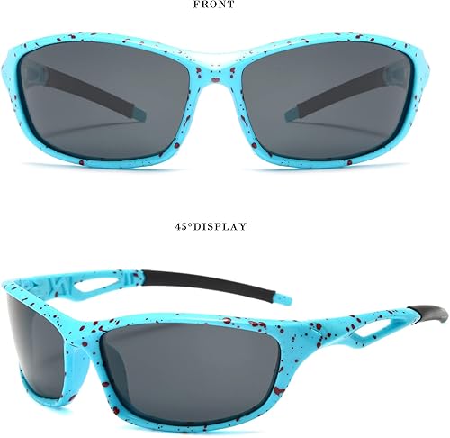Miniatura 2 de Long Keeper Gafas de sol deportivas polarizadas para mujeres y hombres, para correr, conducir, pesca, envolventes, senderismo, gafas de sol