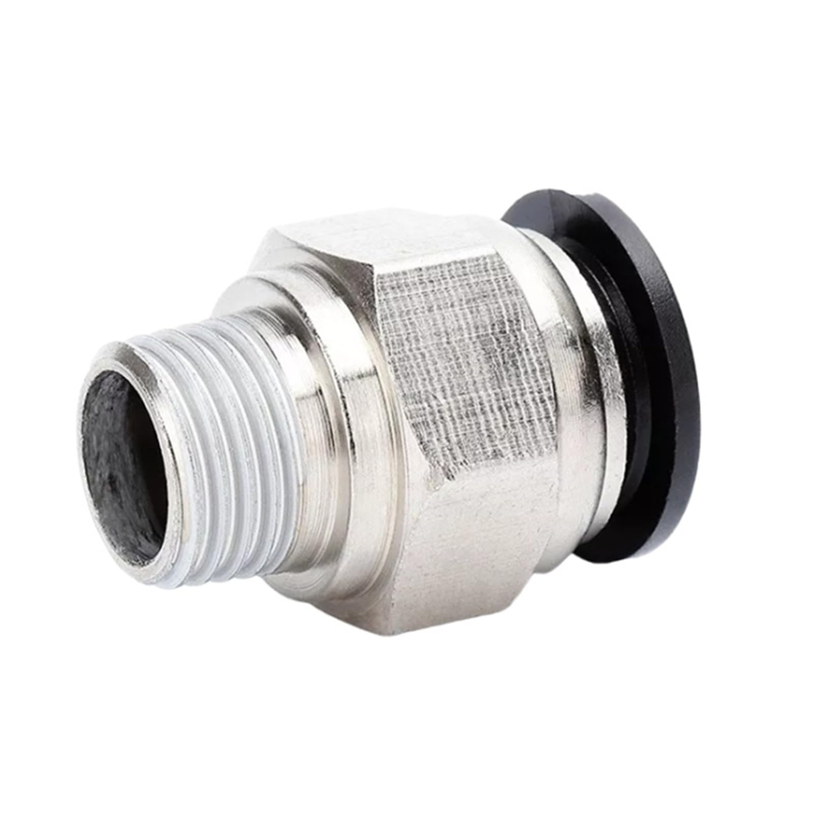 Conexiones neumáticas PC 8mm rosca 1/2 macho conector rápido recto de tubo manguera de aire 30 uds