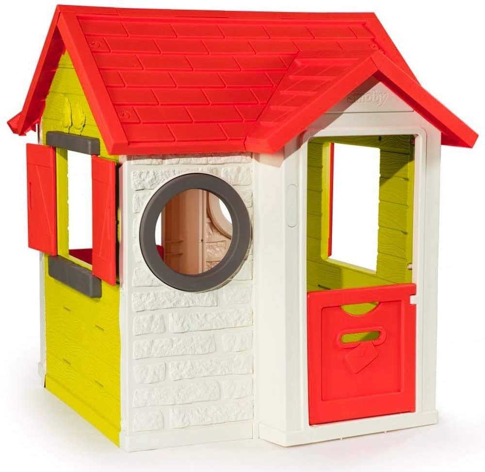 Smoby - Casa, Color Verde/Gris/Blanco/Naranja (810400)
