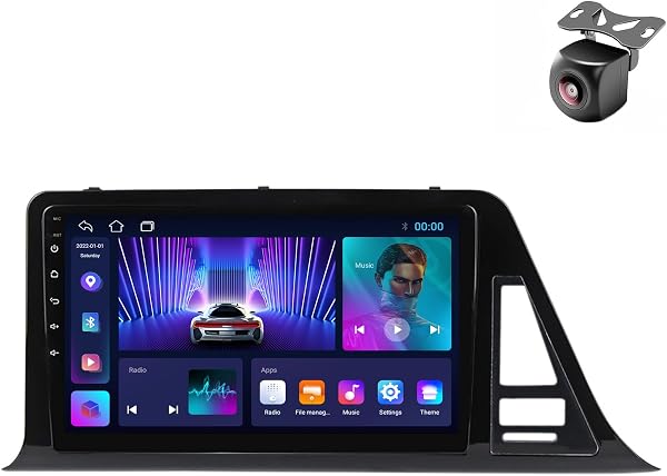 Android 14 Car Radio para Toyota C-HR CHR 2016 2017 2018 2019 2020 2 DIN de Coche NAVEGACIÓN con Pantalla Táctil 9 Pulgadas Reproductor Multimedia Autoradio FM SWC Carplay Auto (M100CP 4core 1+32G) - 1