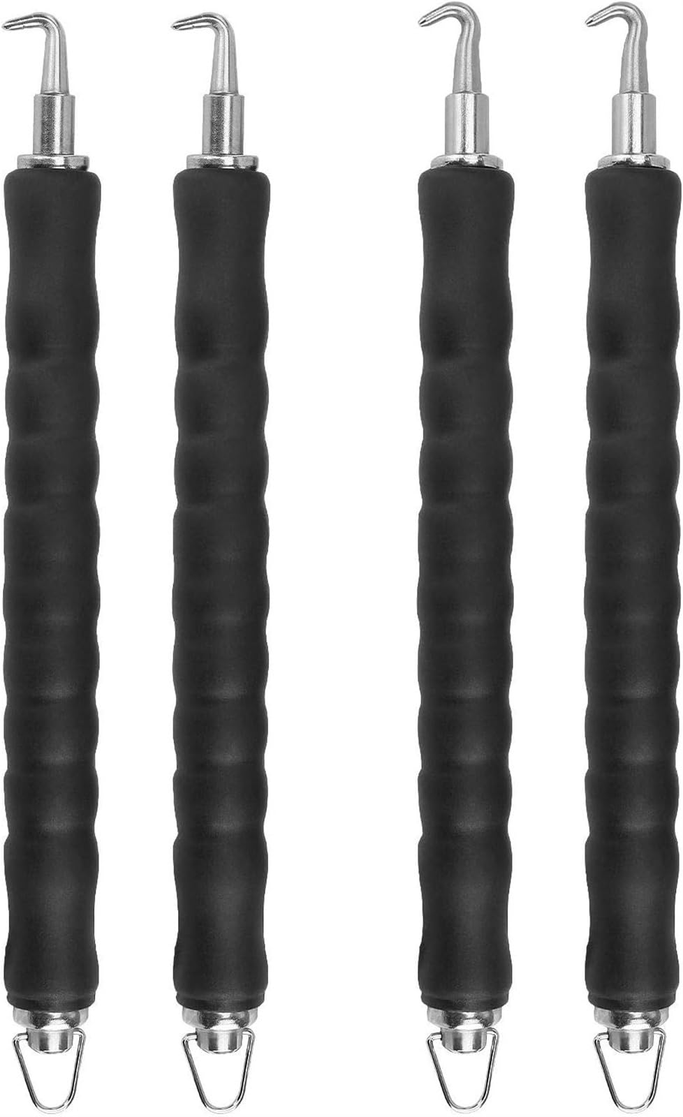 THE WHITE SHOP 4PCS Automatic Rebar Wire Twister Tool | Updated Model | Reinforced Spring with Improved Recoil and Reload Action, Ergonomic Rubber Handle